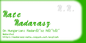 mate madarasz business card